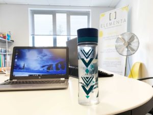 Water bottle in office